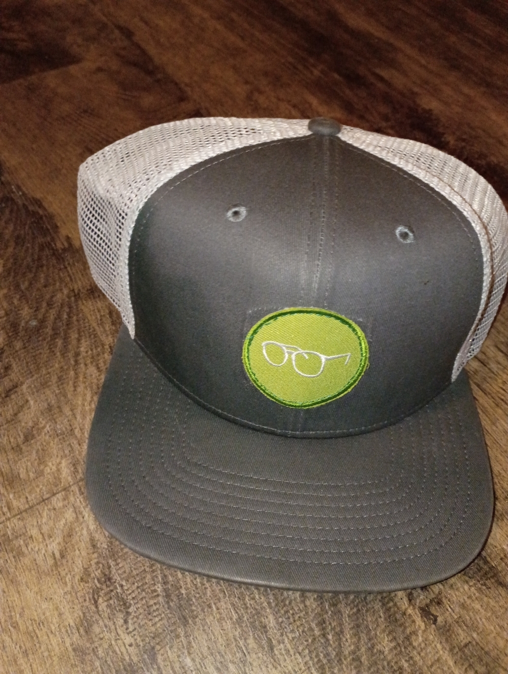 Nike SB Trucker Hat with Green Glasses Patch